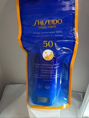 SHISEIDO Clear Sunscreen Stick SPF 50+ New Unused Luxury Skincare Sephora 20g